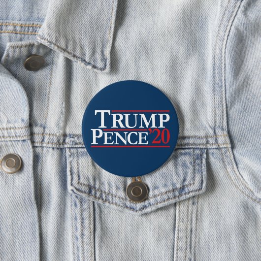 Trump Pence 2020 -  Reagan Design Ronde Button 7,6 Cm (In situ)
