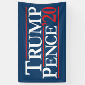 Trump Pence 2020 -  Reagan Design Spandoek (Verticaal)