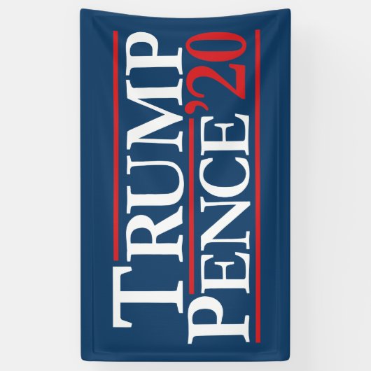 Trump Pence 2020 - Reagan Design Spandoek (Verticaal)