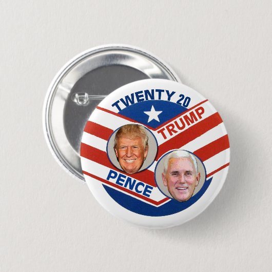 Trump Pence 2020 Ronde Button 5,7 Cm (Voorkant /achterkant)