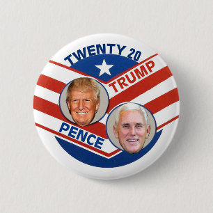 Trump Pence 2020 Ronde Button 5,7 Cm