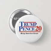 TRUMP PENCE 2020 RONDE BUTTON 5,7 CM (Voorkant /achterkant)