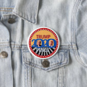Trump Pence 2020 Ronde Button 7,6 Cm (In situ)