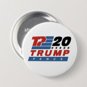 Trump Pence 2020 Ronde Button 7,6 Cm (Voorkant /achterkant)