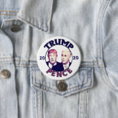 Trump Pence 2020 Ronde Button 7,6 Cm (In situ)