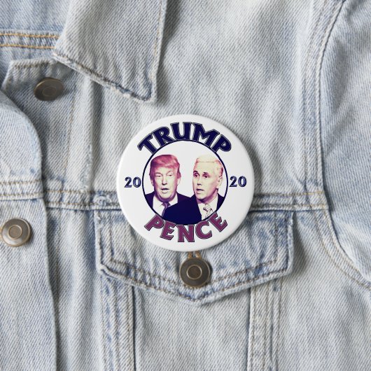 Trump Pence 2020 Ronde Button 7,6 Cm (In situ)