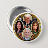 Trump/Pence 2020 Ronde Button 7,6 Cm (Voorkant /achterkant)