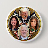 Trump/Pence 2020 Ronde Button 7,6 Cm (Voorkant)