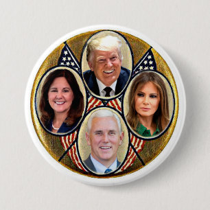 Trump/Pence 2020 Ronde Button 7,6 Cm