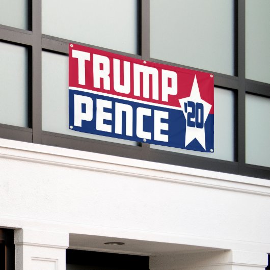 Trump/Pence 2020 Spandoek (Buitenkant Gebouw)