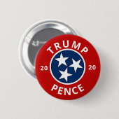 Trump Pence 2020 Tennessee Ronde Button 5,7 Cm (Voorkant /achterkant)