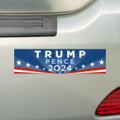 Trump Pence 2024 Bumpersticker (Op auto)