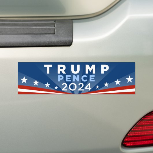 Trump Pence 2024 Bumpersticker (Op auto)