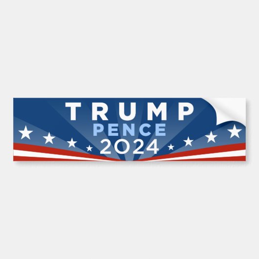 Trump Pence 2024 Bumpersticker (Voorkant)