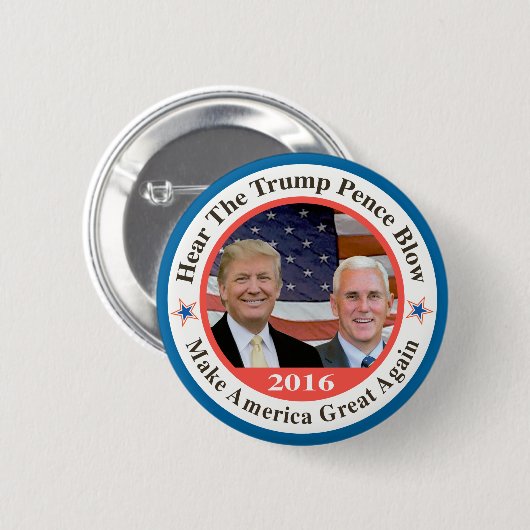 trump pence 2 ronde button 5,7 cm (Voorkant /achterkant)