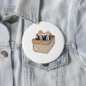 Trump Pence Basket of Dedroables — Anti-Trump 20 Ronde Button 4,0 Cm (In situ)