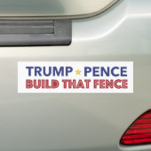 Trump Pence - bouw die Bumpersticker van de Omhein (Op auto)