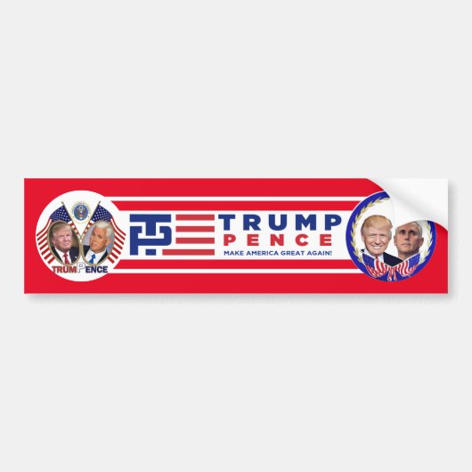 TRUMP PENCE BUMPERSTICKER (Voorkant)
