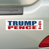 Trump Pence Bumpersticker 2016 (Op auto)