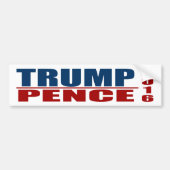 Trump Pence Bumpersticker 2016 (Voorkant)