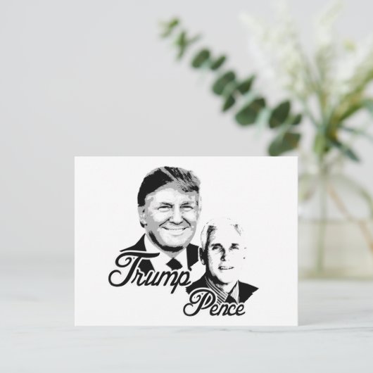 Trump Pence - Bustes - Briefkaart (Staand voorkant)