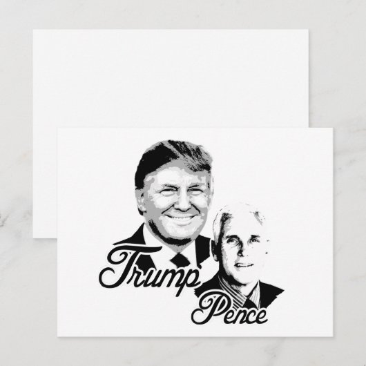 Trump Pence - Bustes - Briefkaart (Voorkant / Achterkant)