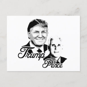 Trump Pence - Busts - -  Briefkaart