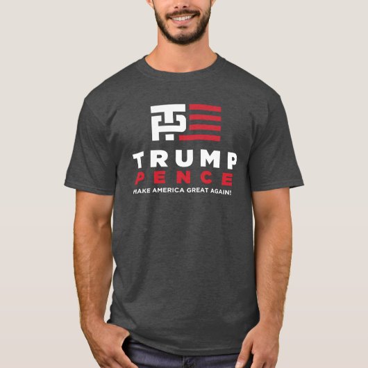 Trump Pence Campaign Election 2016 Tshirt (Voorkant)