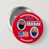 Trump/Pence covid-2020 Ronde Button 7,6 Cm (Voorkant /achterkant)