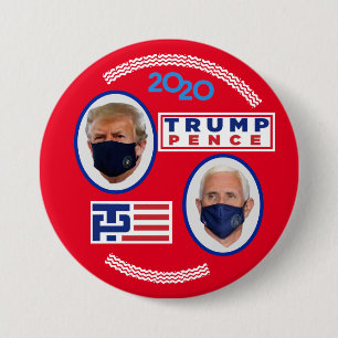Trump/Pence covid-2020 Ronde Button 7,6 Cm