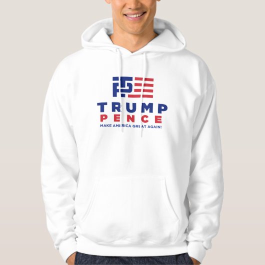 Trump Pence Election 2016 Campaign Hoodie (Voorkant)