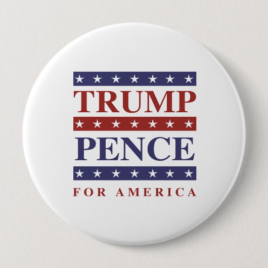 Trump Pence for America - - Ronde Button 4,0 Cm (Voorkant)
