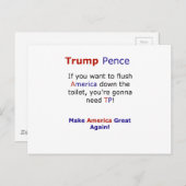 Trump Pence Funny Meme Election 2016 Briefkaart (Voorkant / Achterkant)