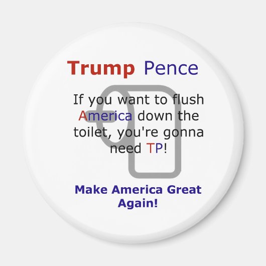 Trump Pence Funny Meme Verkiezing 2016 Magneet (Voorkant)