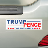 Trump Pence Haal Amerika terug Bumpersticker (Op auto)