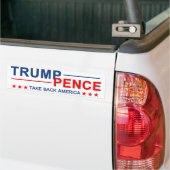 Trump Pence Haal Amerika terug Bumpersticker (Op Truck)