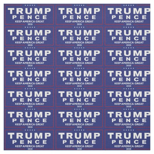 Trump & Pence houden Amerika groot 2020, ZSSG Stof (Swatch)