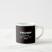Trump Pence Keep America Great 2020 Espresso Kop (Rechts)