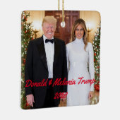 Trump/Pence-kerstversiering Keramisch Ornament (Rechts)