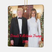 Trump/Pence-kerstversiering Keramisch Ornament (Links)