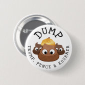 Trump Pence * Kushner Poop Humoureuze Button (Voorkant /achterkant)