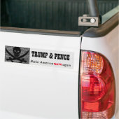 "Trump & Pence. Maak Amerika weer HATE" Bumpersticker (Op Truck)