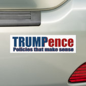 Trump Pence Policies die Sense Bumper Sticke maken Bumpersticker (Op auto)