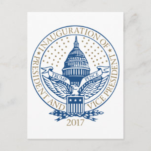 Trump Pence President Inaugural Logo Inauguratie Briefkaart