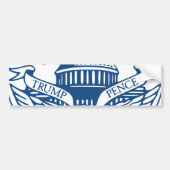 Trump Pence President Inaugural Logo Inauguratie Bumpersticker (Voorkant)