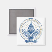 Trump Pence President Inaugural Logo Inauguratie Magneet (Voorkant / Achterkant)