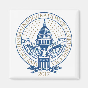 Trump Pence President Inaugural Logo Inauguratie Magneet