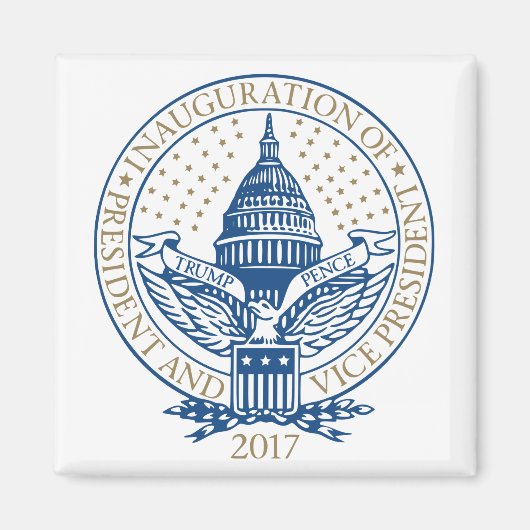 Trump Pence President Inaugural Logo Inauguratie Magneet (Voorkant)