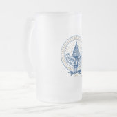 Trump Pence President Inaugural Logo Inauguratie Matglas Bierpul (Voorkant links)