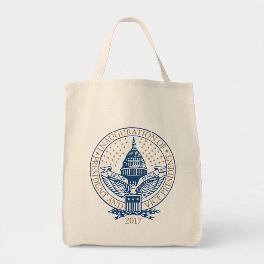 Trump Pence President Inaugural Logo Inauguratie Tote Bag (Voorkant)